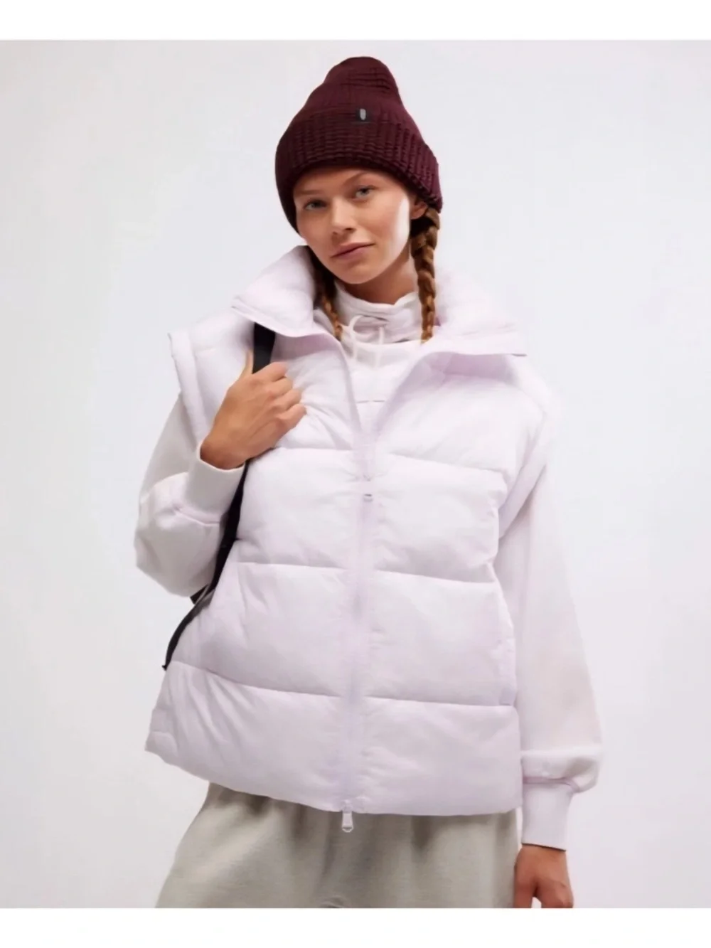 Free People Movement Puffer Vest Primaloft Rose Quartz Pink NWT Medium - Picture 1 of 8